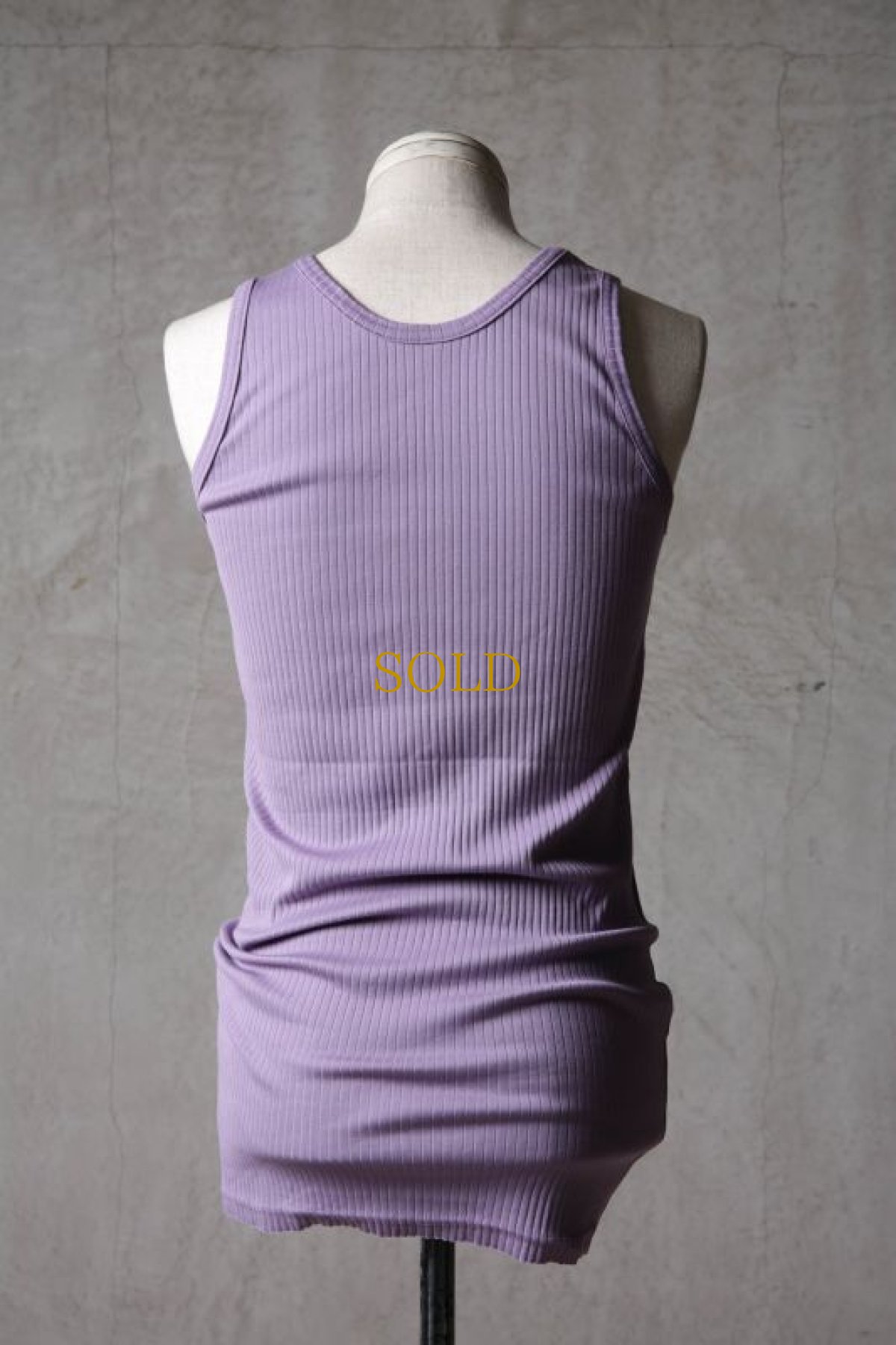 画像26: Thee OLD CIRCUS / K006-156 / Ultimate rib knit / SEMI LONG TANK TOP (26)