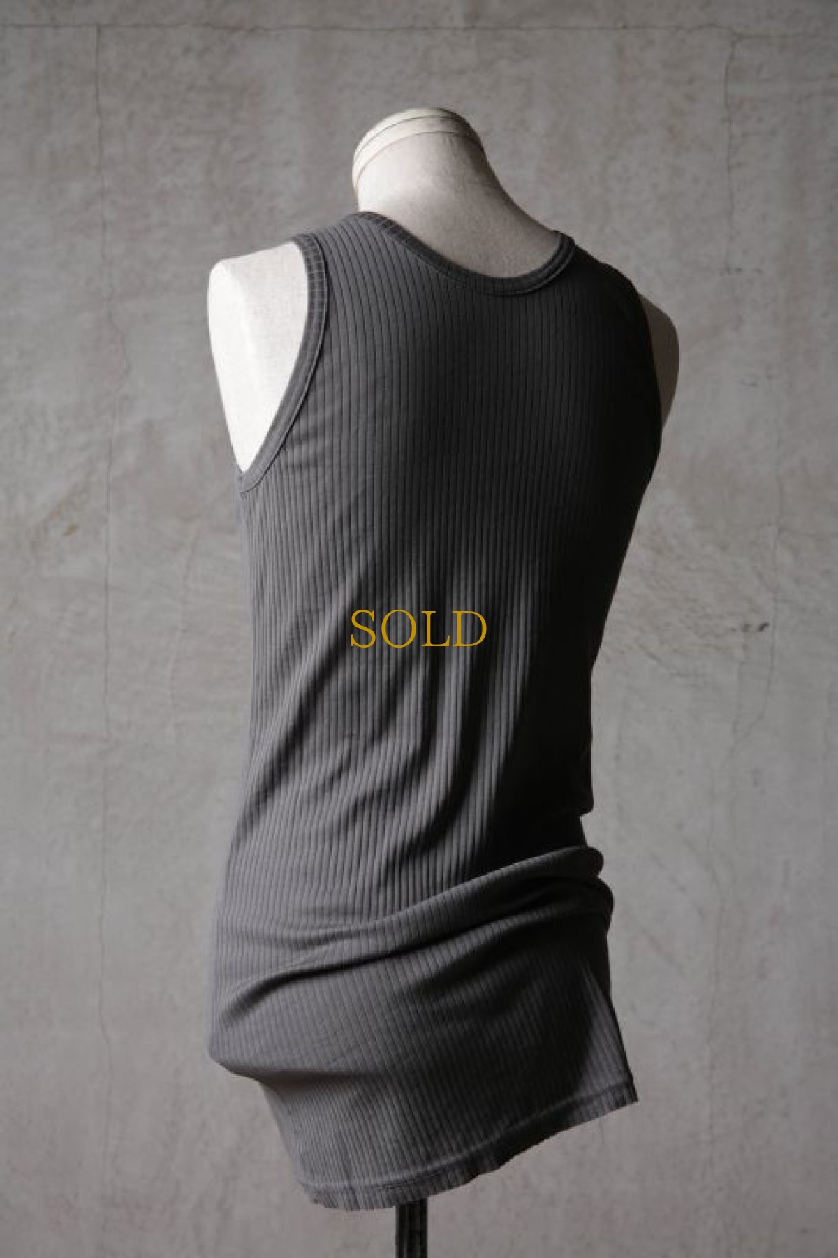 画像10: Thee OLD CIRCUS / K006-156 / Ultimate rib knit / SEMI LONG TANK TOP (10)