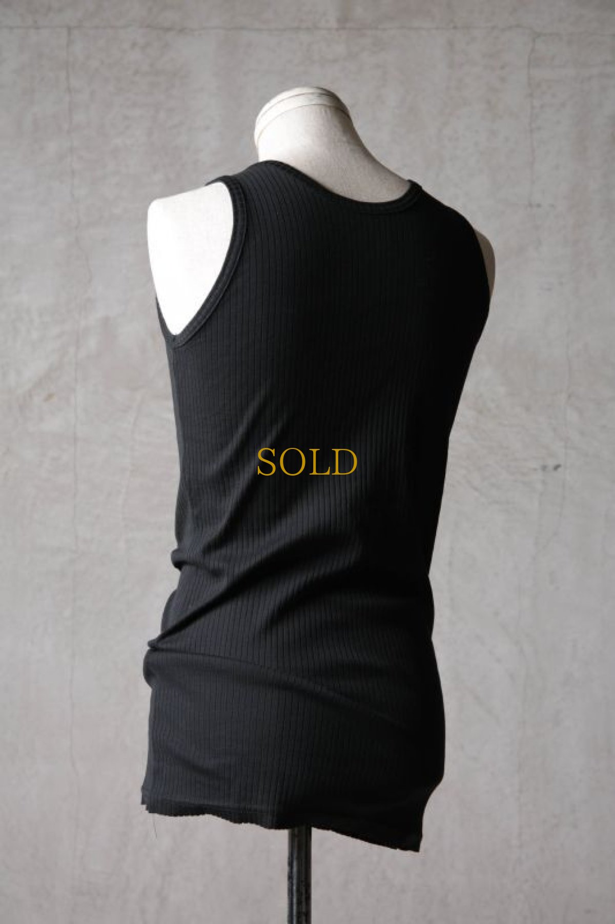 画像15: Thee OLD CIRCUS / K006-156 / Ultimate rib knit / SEMI LONG TANK TOP (15)