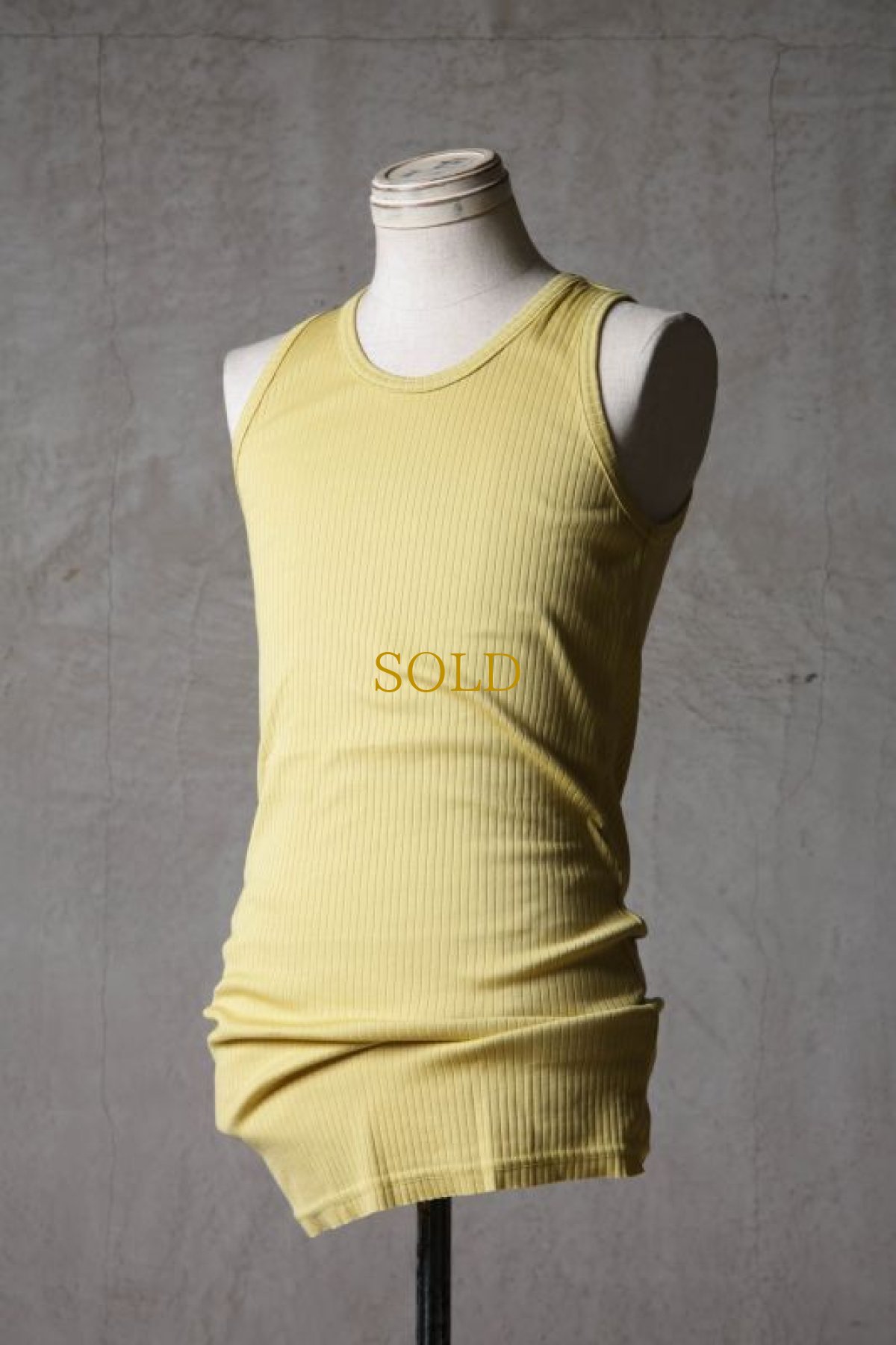 画像18: Thee OLD CIRCUS / K006-156 / Ultimate rib knit / SEMI LONG TANK TOP (18)