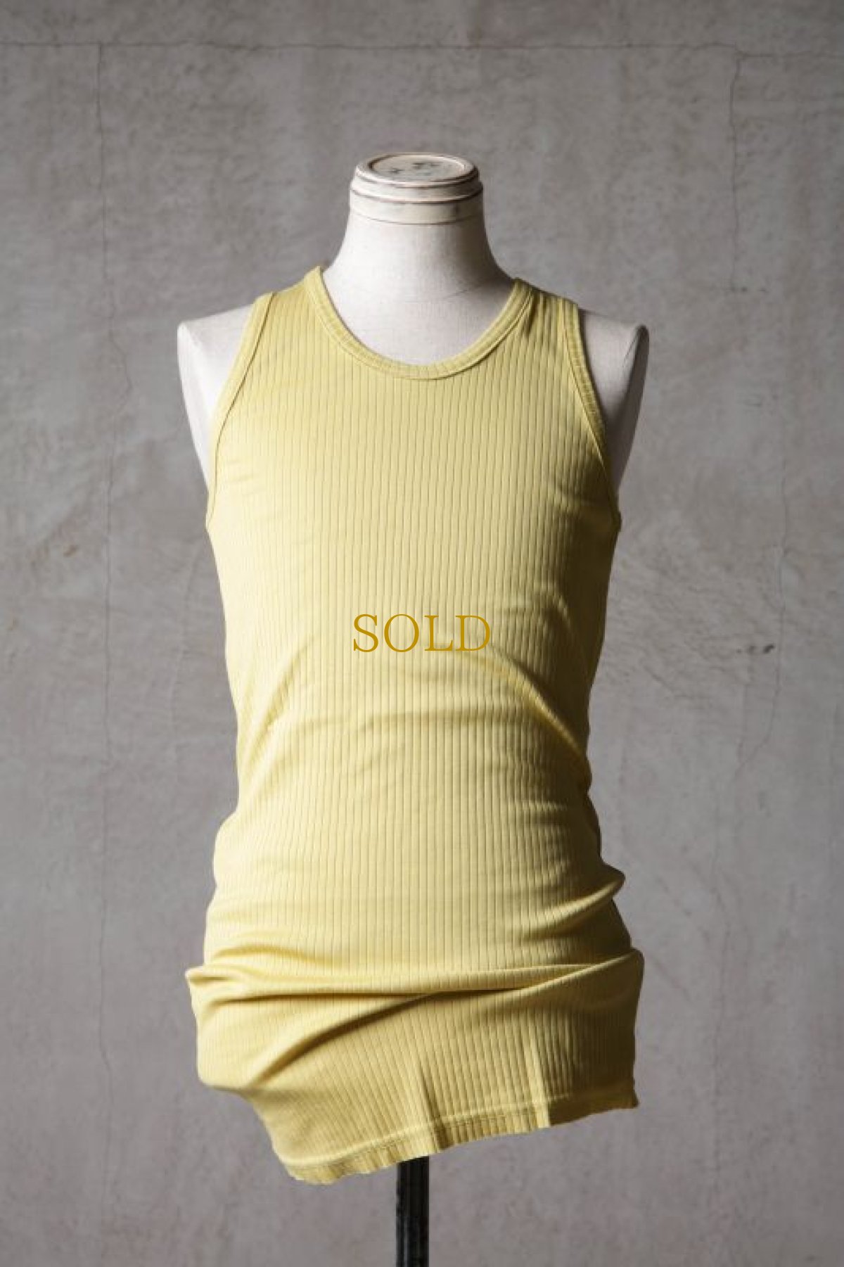 画像17: Thee OLD CIRCUS / K006-156 / Ultimate rib knit / SEMI LONG TANK TOP (17)