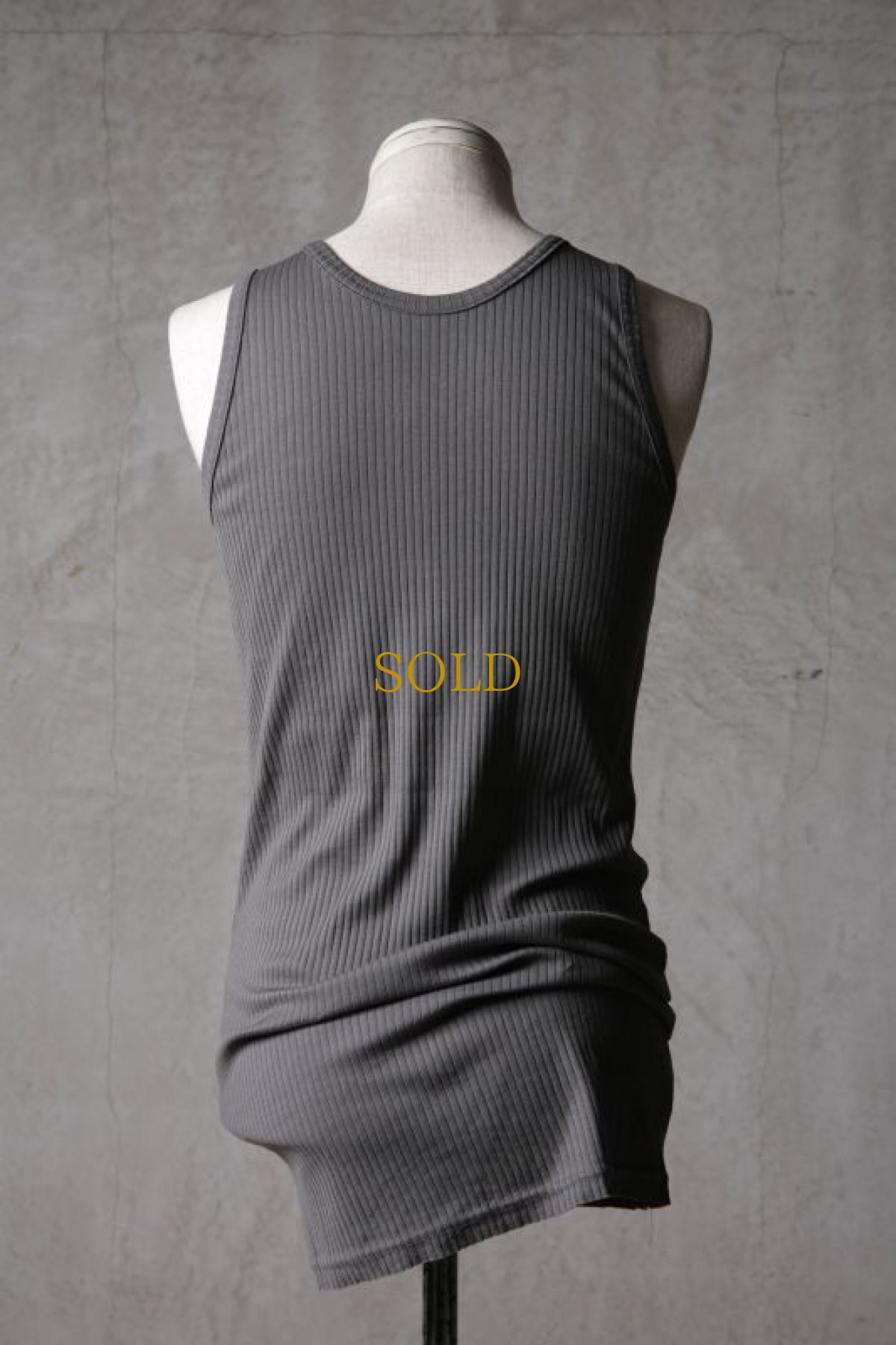 画像11: Thee OLD CIRCUS / K006-156 / Ultimate rib knit / SEMI LONG TANK TOP (11)