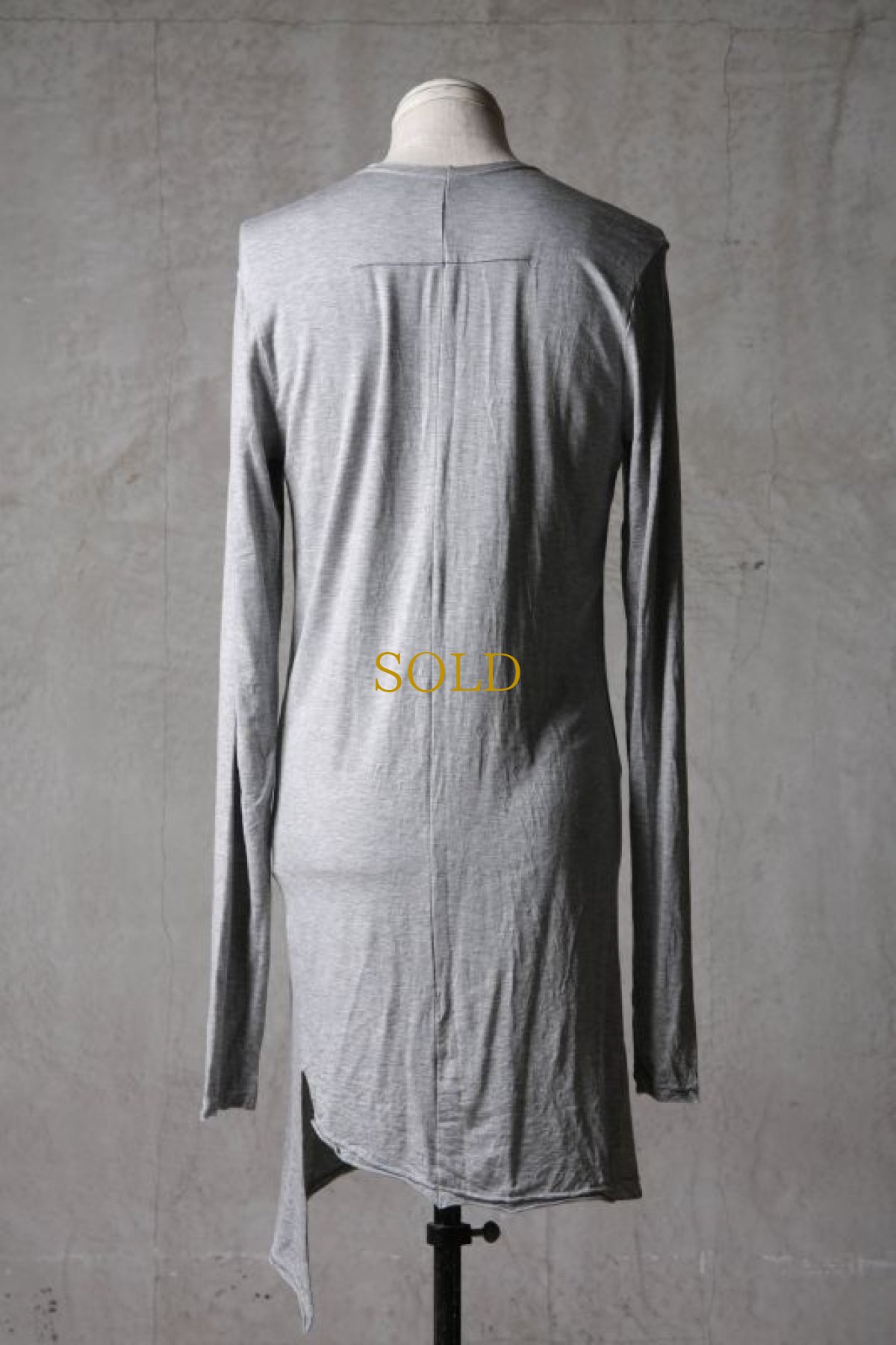 画像9: Thee OLD CIRCUS '' 1973 '' / 414120143 / " Un " / Free Way Stretch Tencel Gauze Knit アシンメトリーサムホールロングカットソー (9)