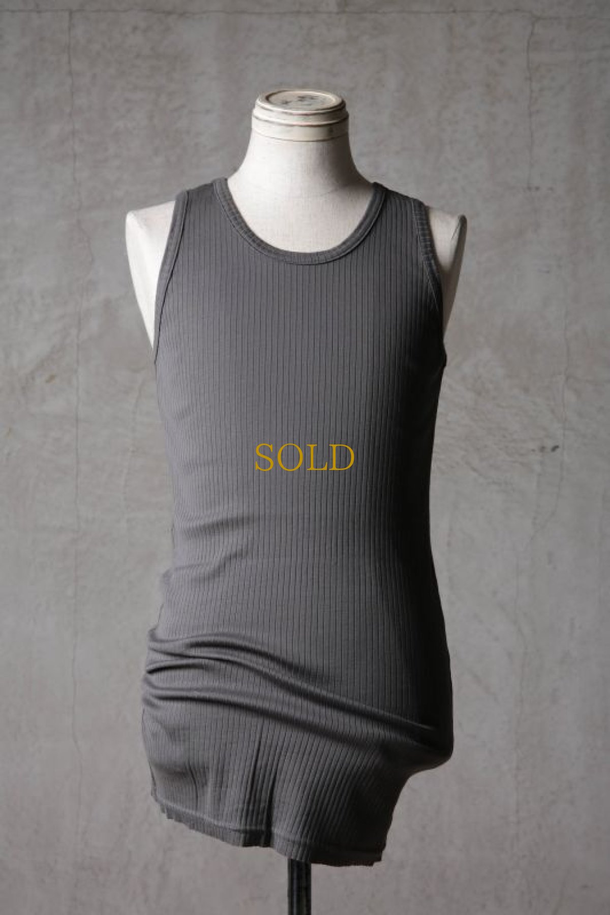 画像7: Thee OLD CIRCUS / K006-156 / Ultimate rib knit / SEMI LONG TANK TOP (7)