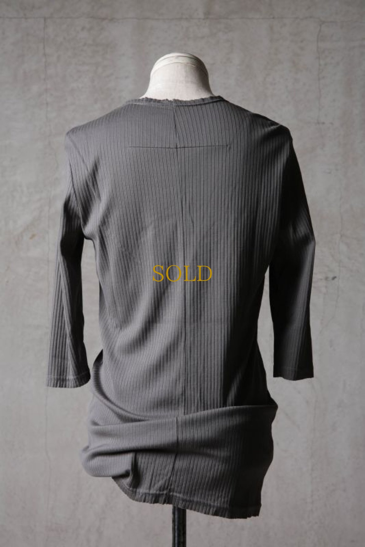 画像10: Thee OLD CIRCUS / K006-166 / Ultimate rib knit / U NECK CS SLEEVE (10)