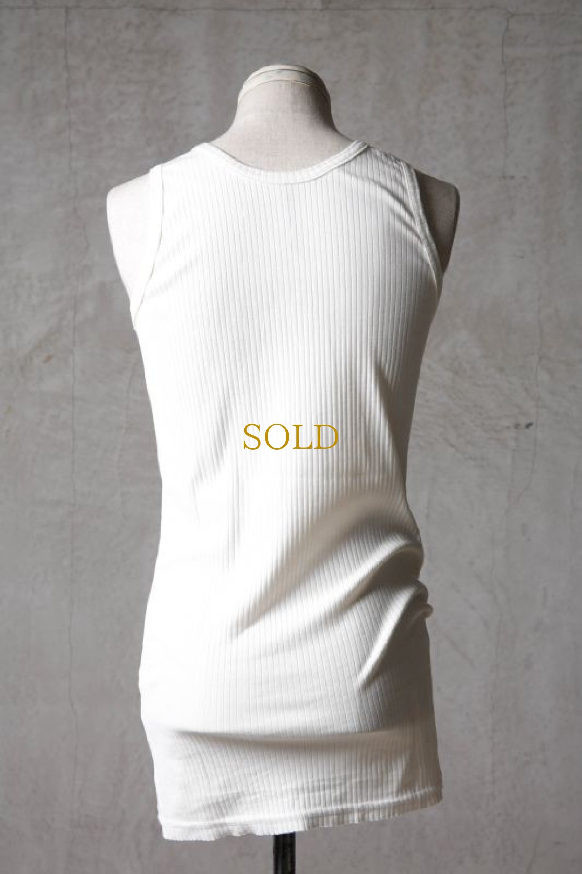 画像6: Thee OLD CIRCUS / K006-156 / Ultimate rib knit / SEMI LONG TANK TOP (6)