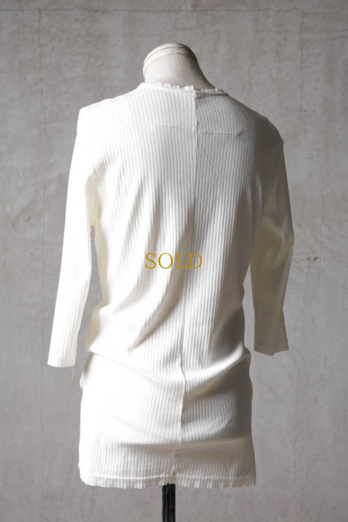 画像5: Thee OLD CIRCUS / K006-166 / Ultimate rib knit / U NECK CS SLEEVE (5)