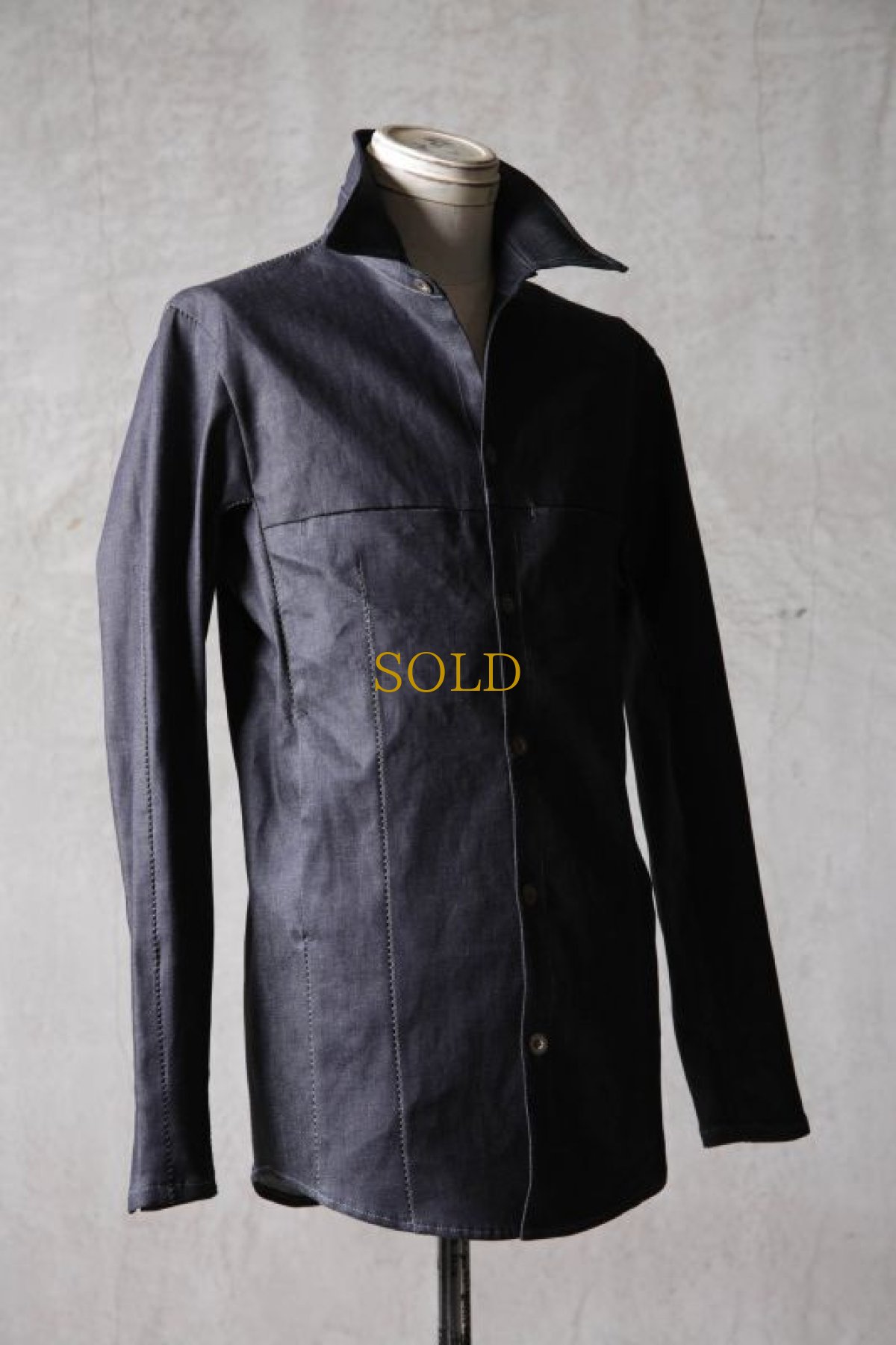 画像4: Thee OLD CIRCUS '' 1973 '' / 414102165 / " Lost Moon " / Stretch Iron Denim 8oz 半裏カフスレスハーヴェストスリーブシャツ (4)