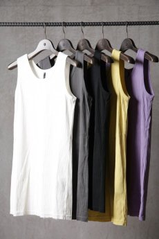 画像1: Thee OLD CIRCUS / K006-156 / Ultimate rib knit / SEMI LONG TANK TOP (1)