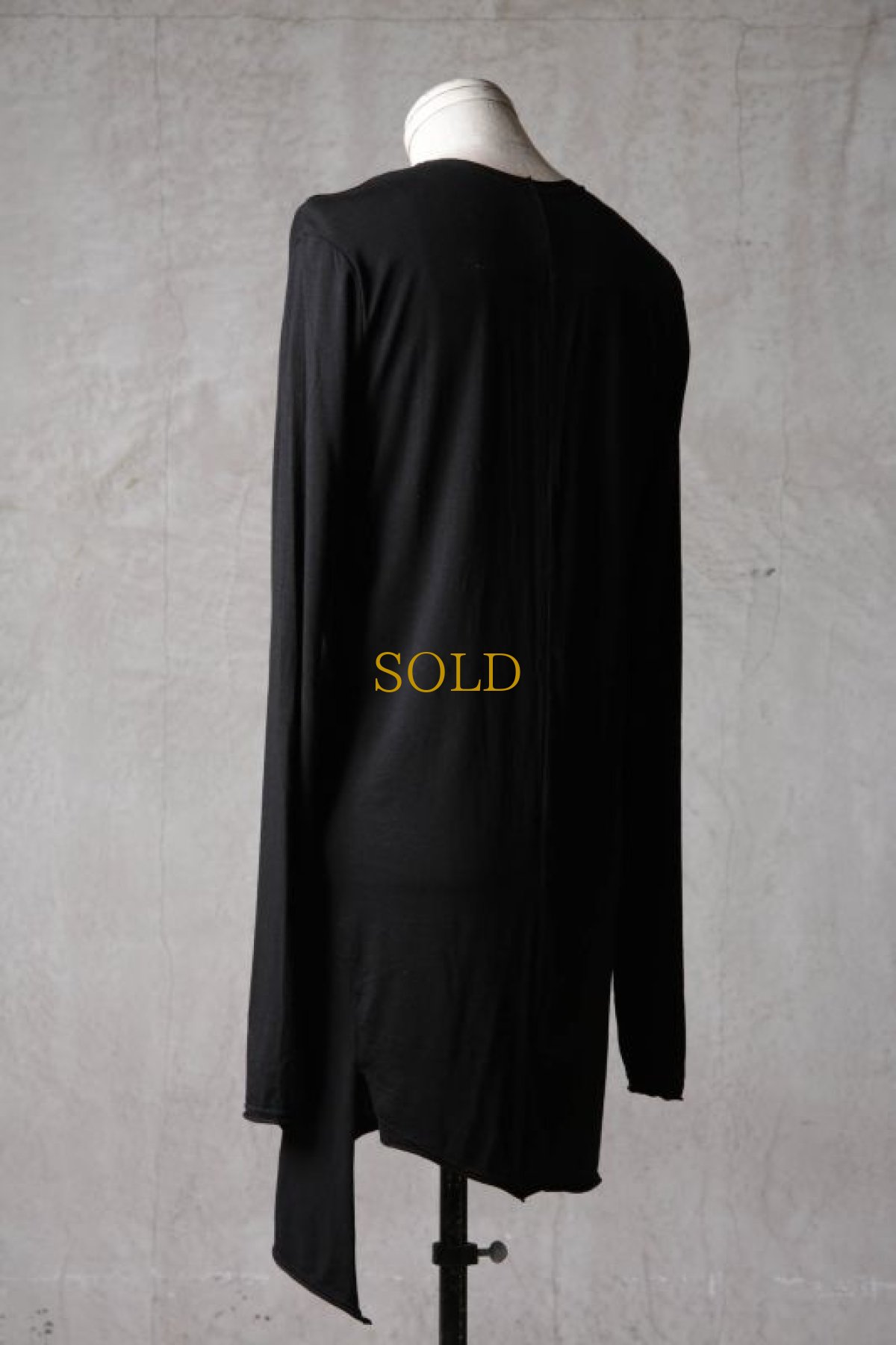 画像16: Thee OLD CIRCUS '' 1973 '' / 414120143 / " Un " / Free Way Stretch Tencel Gauze Knit アシンメトリーサムホールロングカットソー (16)