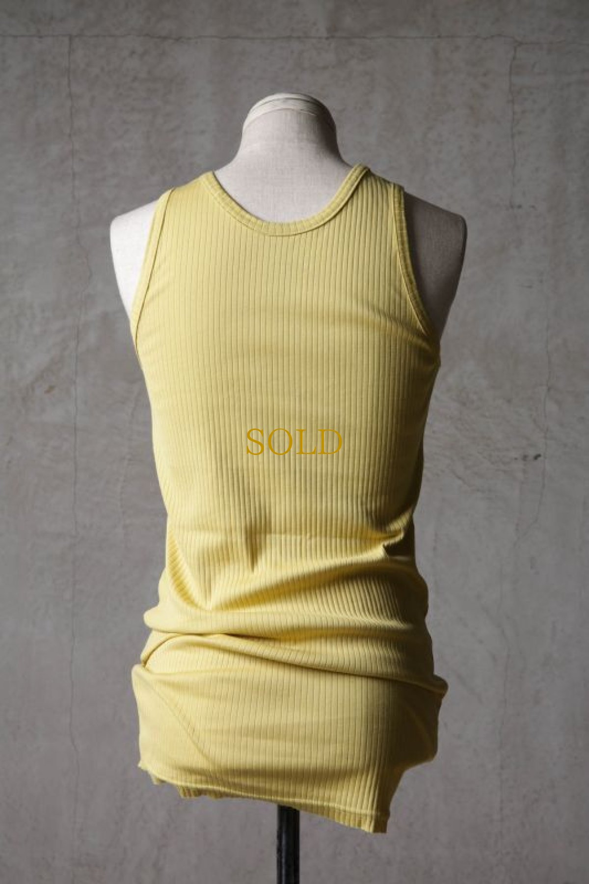 画像21: Thee OLD CIRCUS / K006-156 / Ultimate rib knit / SEMI LONG TANK TOP (21)