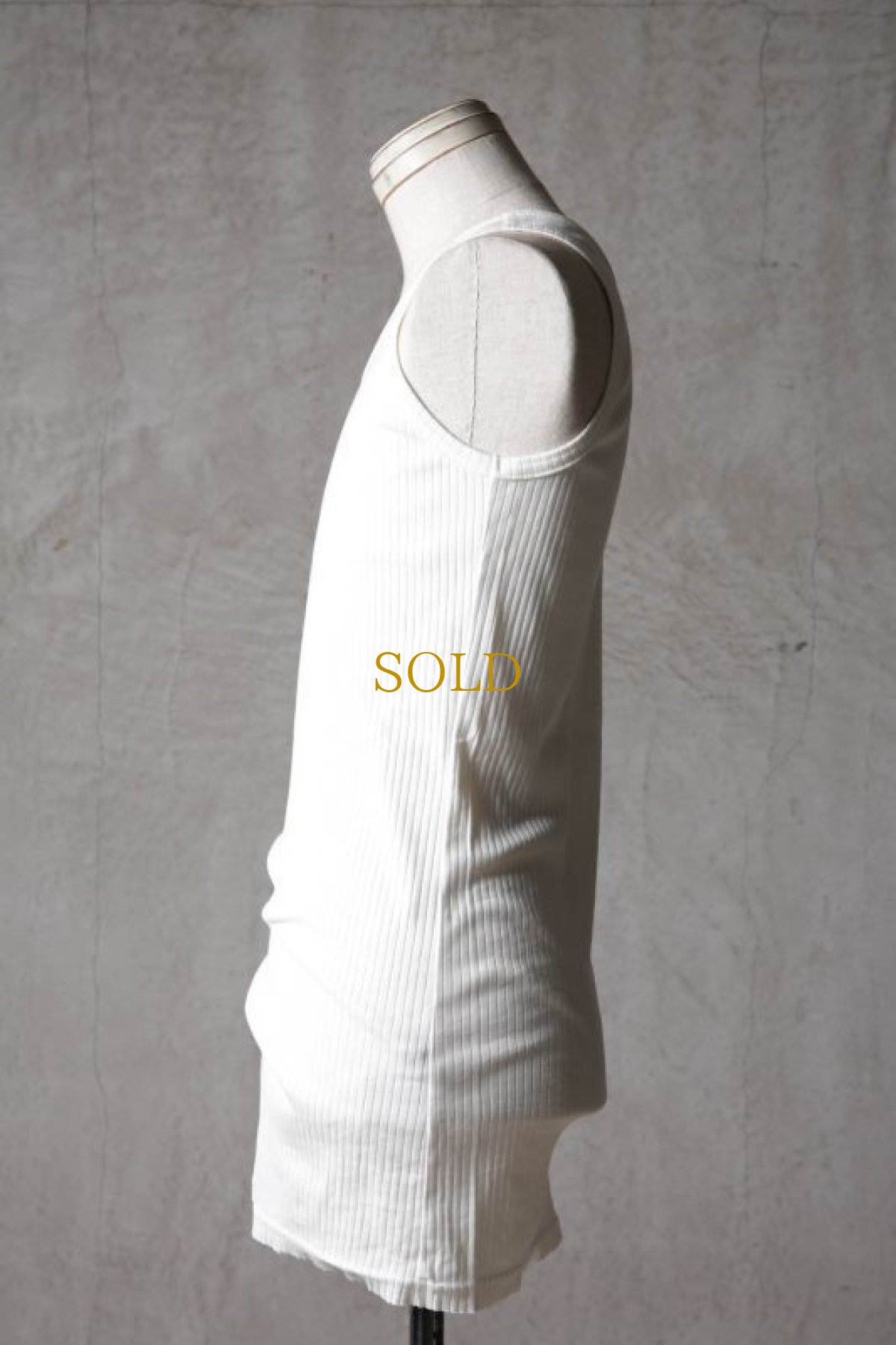 画像4: Thee OLD CIRCUS / K006-156 / Ultimate rib knit / SEMI LONG TANK TOP (4)