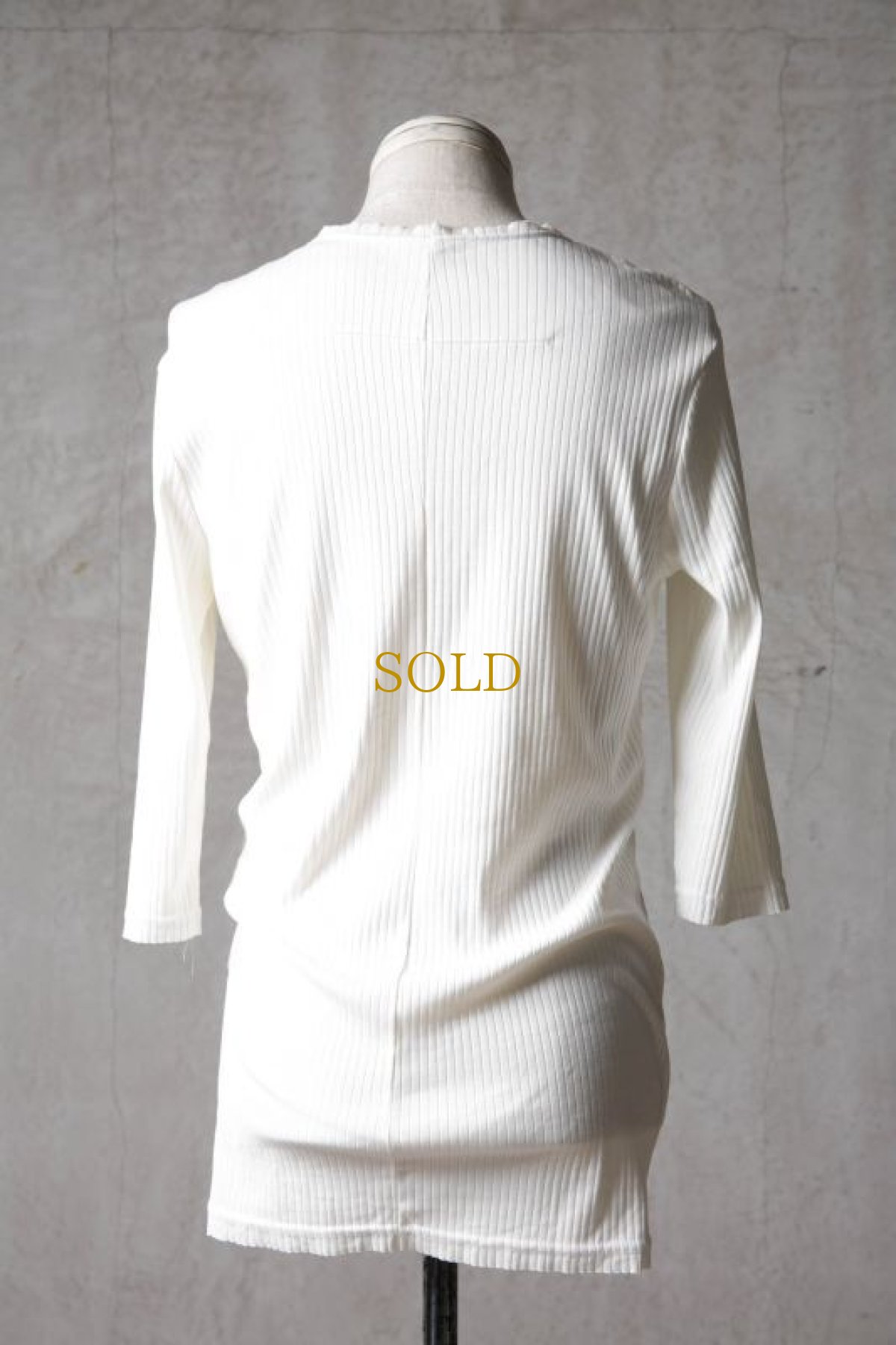 画像6: Thee OLD CIRCUS / K006-166 / Ultimate rib knit / U NECK CS SLEEVE (6)