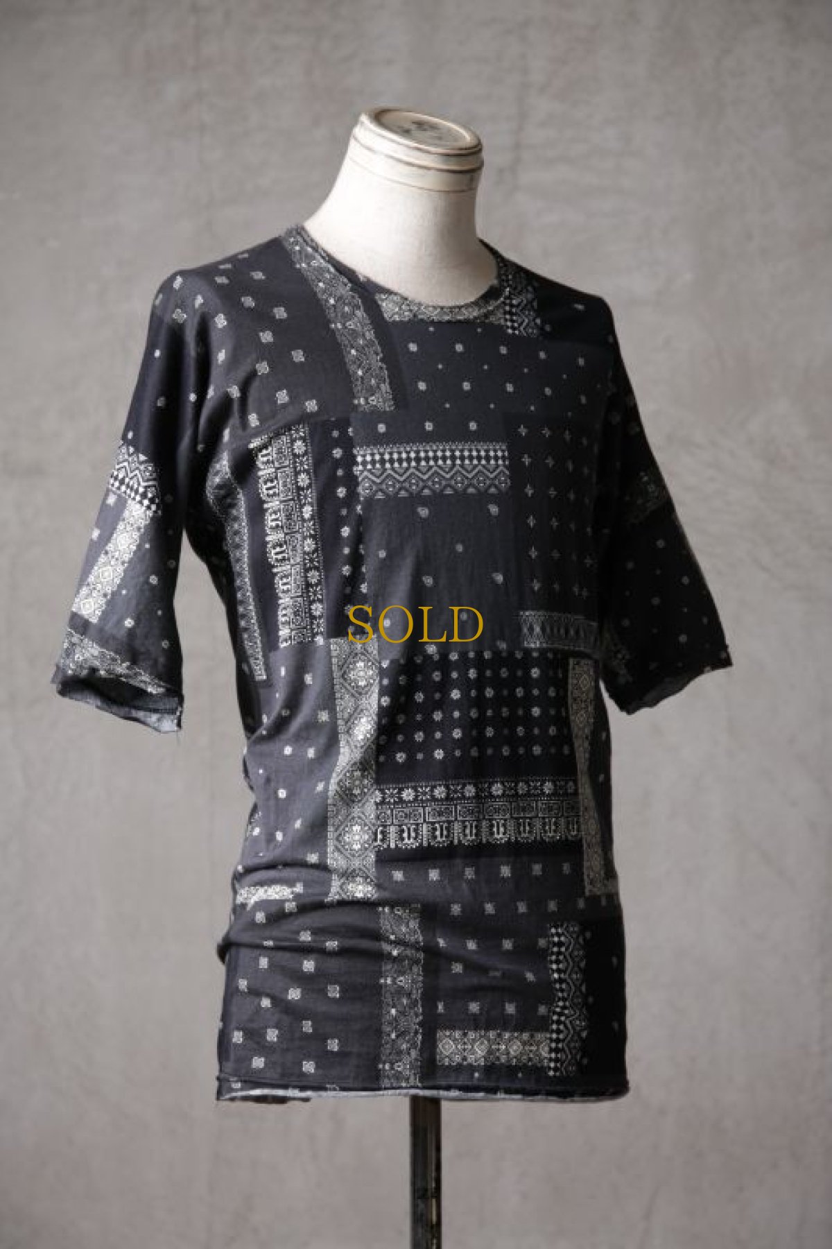 画像4: Thee OLD CIRCUS '' 1973 '' / 424201133 / " Outcry " / Crazy pattern knit paisley " オリガミ " Tシャツ (4)