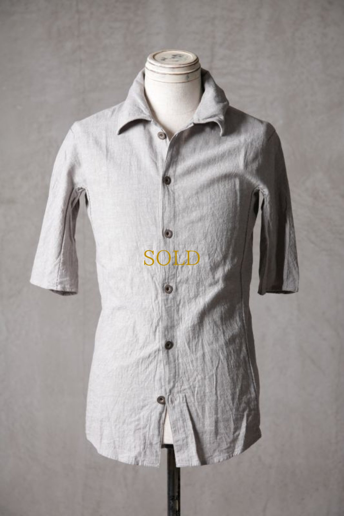 画像2: Thee OLD CIRCUS '' 1973 '' / 423203107 / " Street Corner " / Cotton linen canvas dungarees ハーヴェストハーフスリーブシャツ (2)