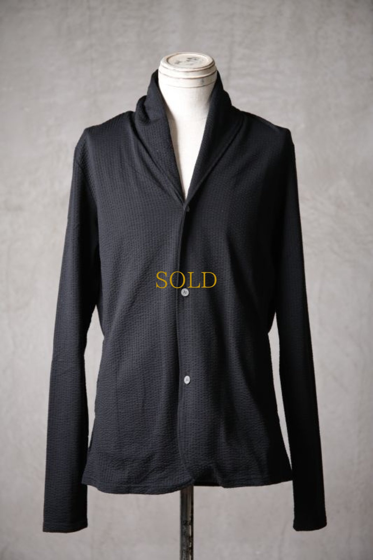 画像11: Thee OLD CIRCUS '' 1973 '' / 423201184 / " Gutter " / Seersucker knit stripe ドレープカーディジャケット (11)