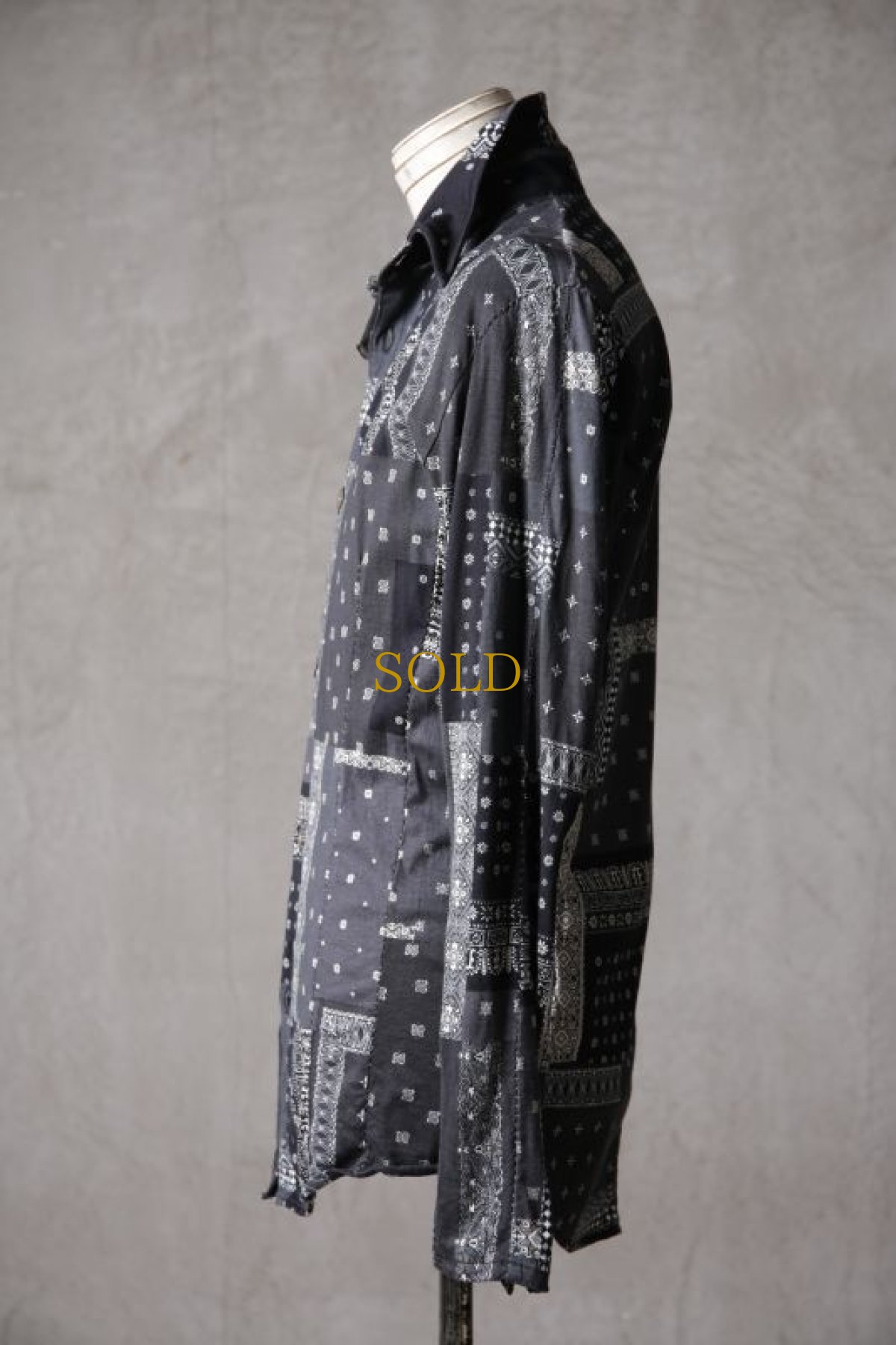 画像6: Thee OLD CIRCUS '' 1973 '' / 424202207 / " Nightmare " / Crazy pattern knit paisley ハーヴェストスリーブニットシャツ (6)