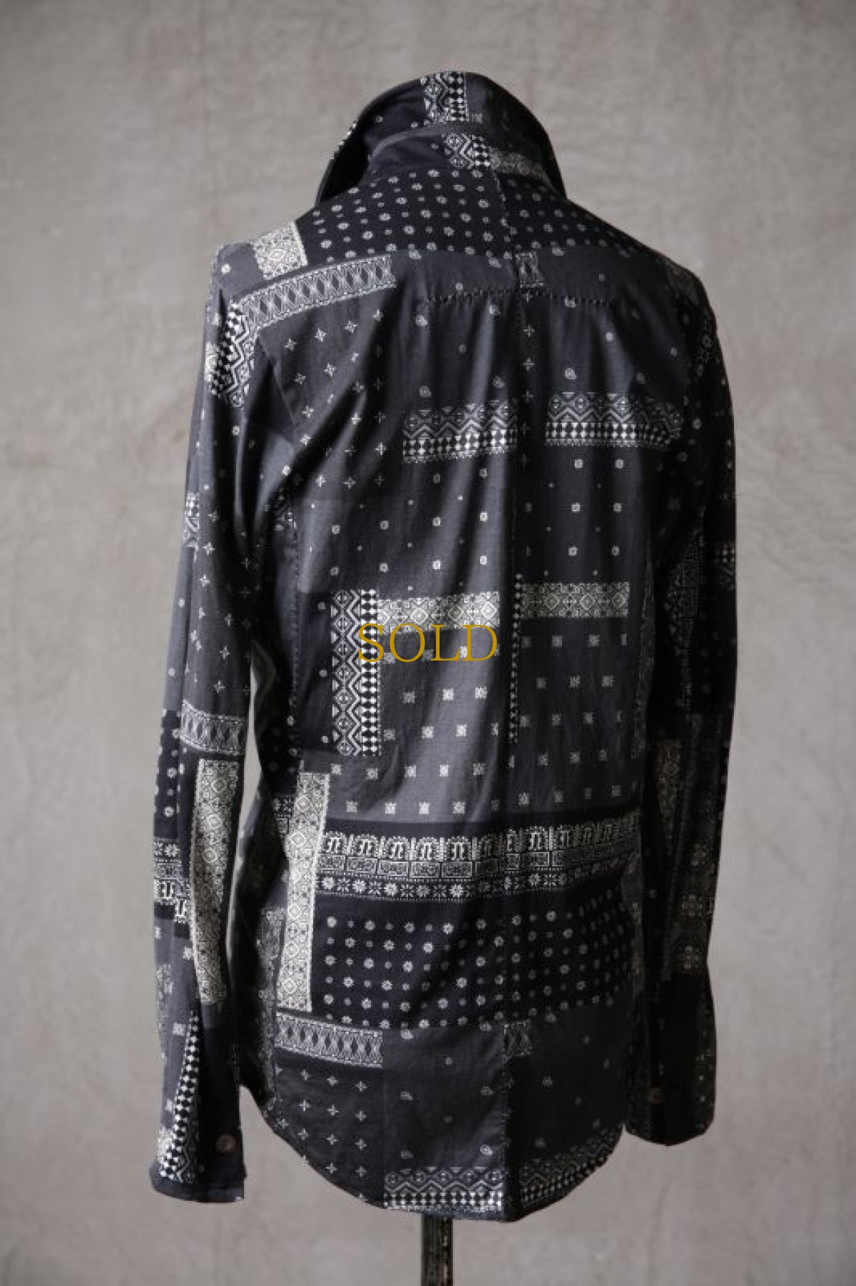 画像7: Thee OLD CIRCUS '' 1973 '' / 424202207 / " Nightmare " / Crazy pattern knit paisley ハーヴェストスリーブニットシャツ (7)