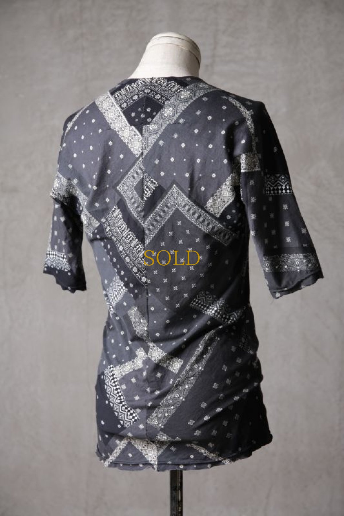 画像7: Thee OLD CIRCUS '' 1973 '' / 424201133 / " Outcry " / Crazy pattern knit paisley " オリガミ " Tシャツ (7)