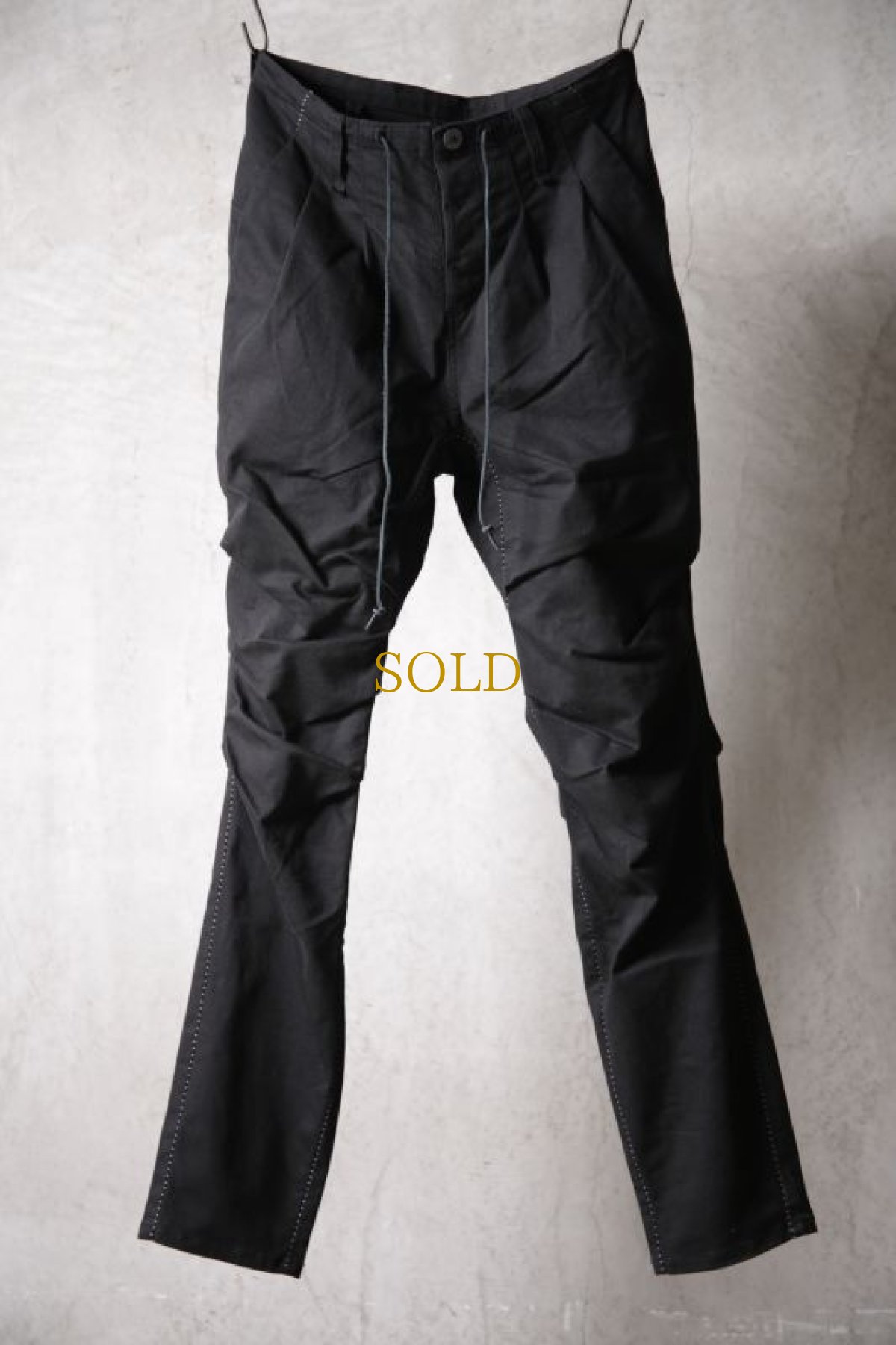 画像6: Thee OLD CIRCUS '' 1973 '' / 423110147 / " Black Ballon " / cotton rayon stretch / pigment dye camouflage ミリタリーワイドジョッパーズパンツ (6)