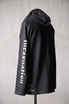 画像1: incarnation / インカネーション / 85-3390 / CO92% EL8% CUT & SAWN HOODED RAGLAN LONG SLEEVE (1)