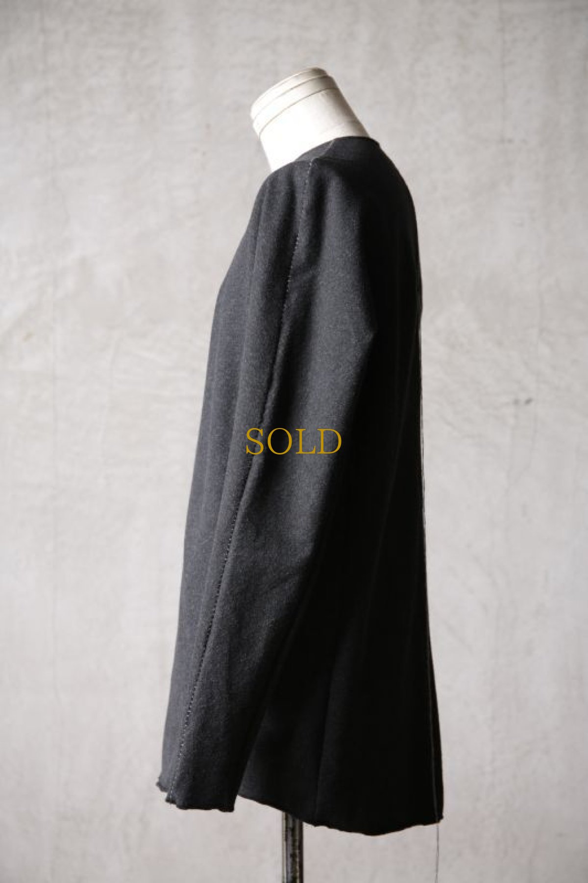 画像5: Wir Lineal / リネアル / KL011-W115 / Protean knit melton Inorganic DRESS FABRIC LONG SLEEVE / Rechts (5)