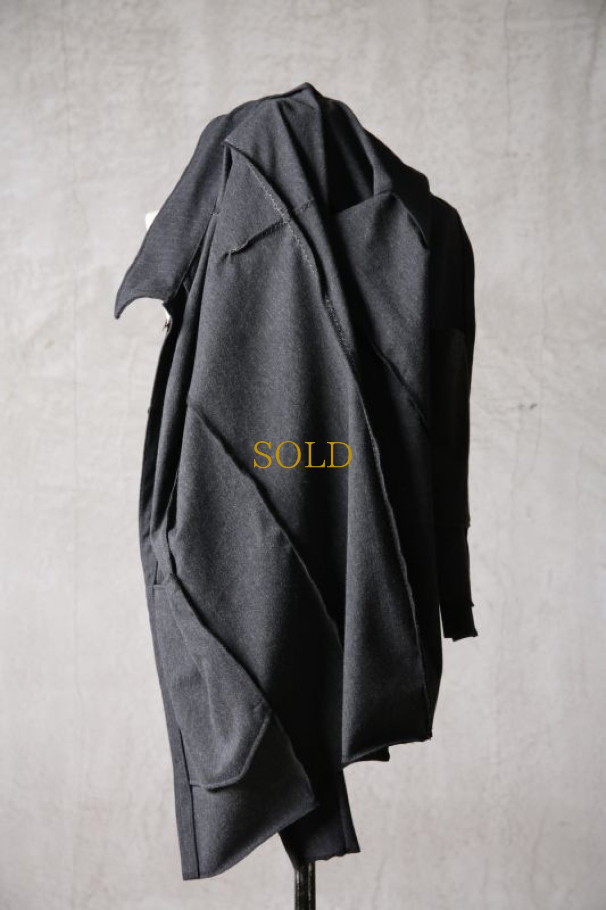 画像10: Wir Lineal / リネアル / KL011-W103 / Protean knit melton Inorganic DRESS SHIRTS / Blinken (10)