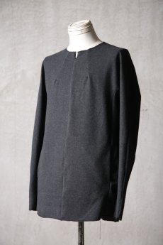 画像3: Wir Lineal / リネアル / KL011-W115 / Protean knit melton Inorganic DRESS FABRIC LONG SLEEVE / Rechts (3)