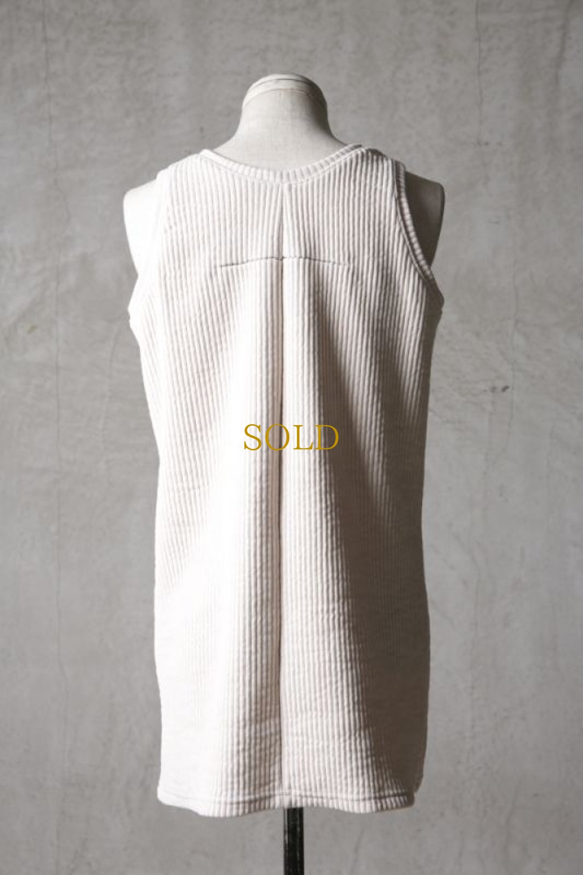 画像9: Wir Lineal / リネアル / 42L4210W107 / バッククロスフラットタンクトップ / Zikadenstimme (9)