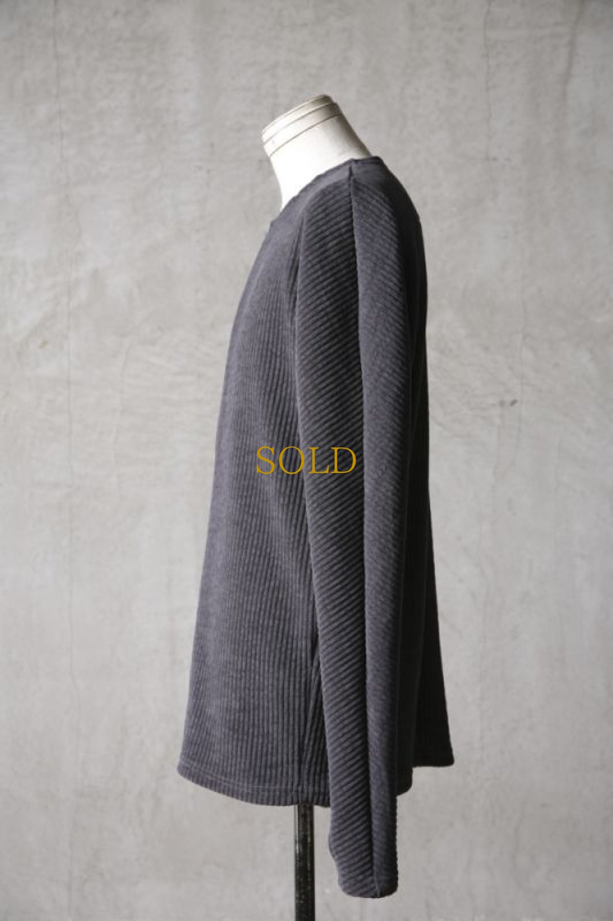 画像5: Wir Lineal / リネアル / KL012-W111 / MordiRoy knit Backcross Calm LONG SLEEVE / Kreuzigung (5)