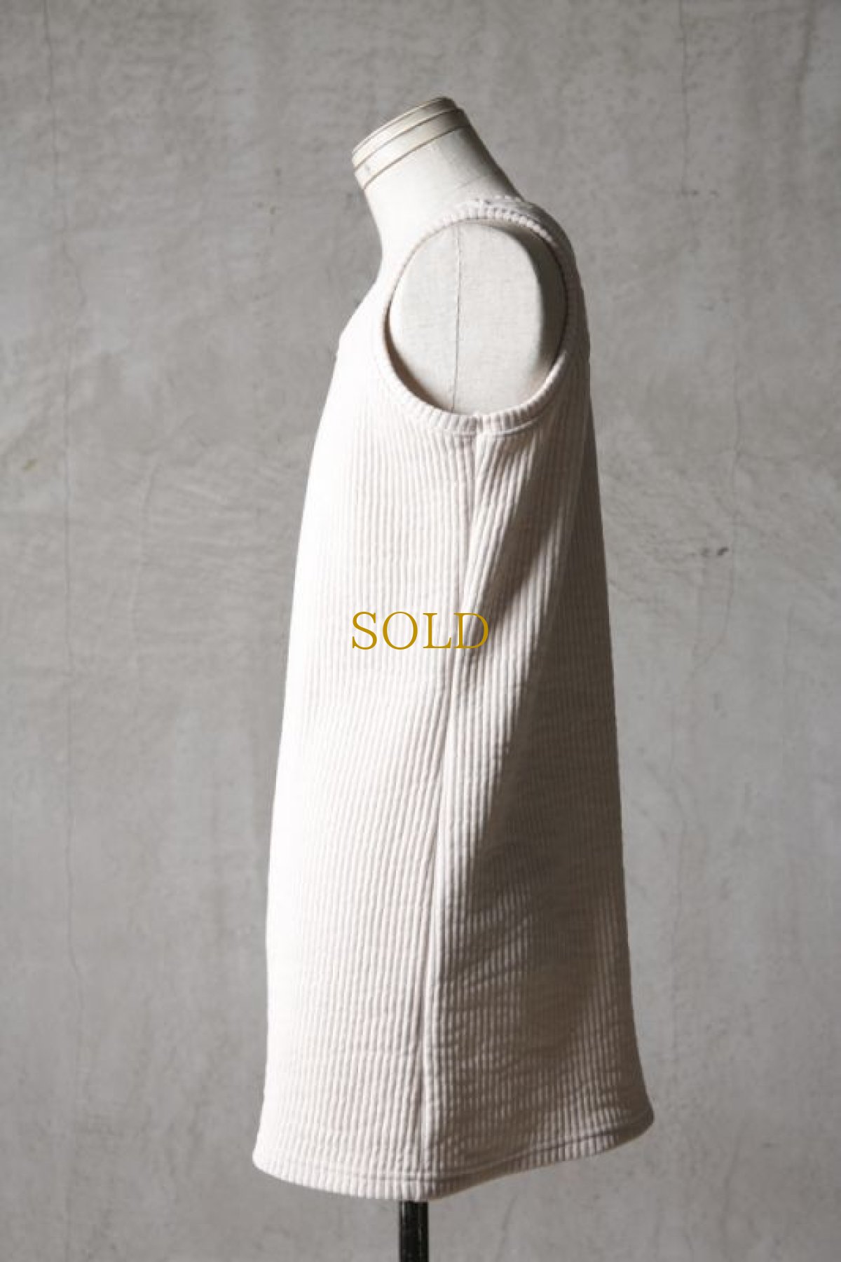 画像5: Wir Lineal / リネアル / 42L4210W107 / バッククロスフラットタンクトップ / Zikadenstimme (5)