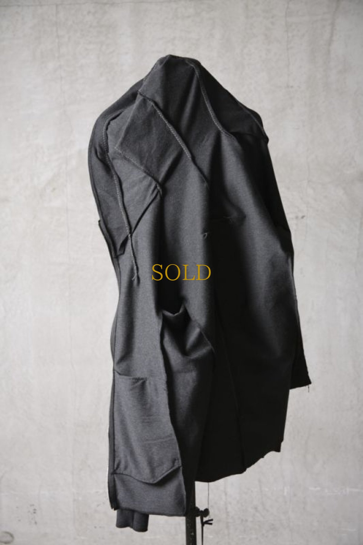 画像10: Wir Lineal / リネアル / KL011-W105 / Protean knit melton Inorganic DRESS ZIP HOODIE / Nicht mehr (10)