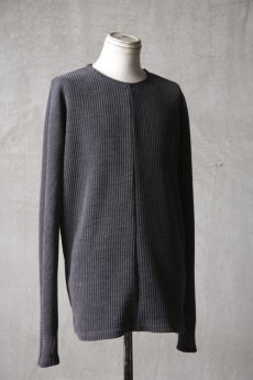 画像4: Wir Lineal / リネアル / KL012-W111 / MordiRoy knit Backcross Calm LONG SLEEVE / Kreuzigung (4)
