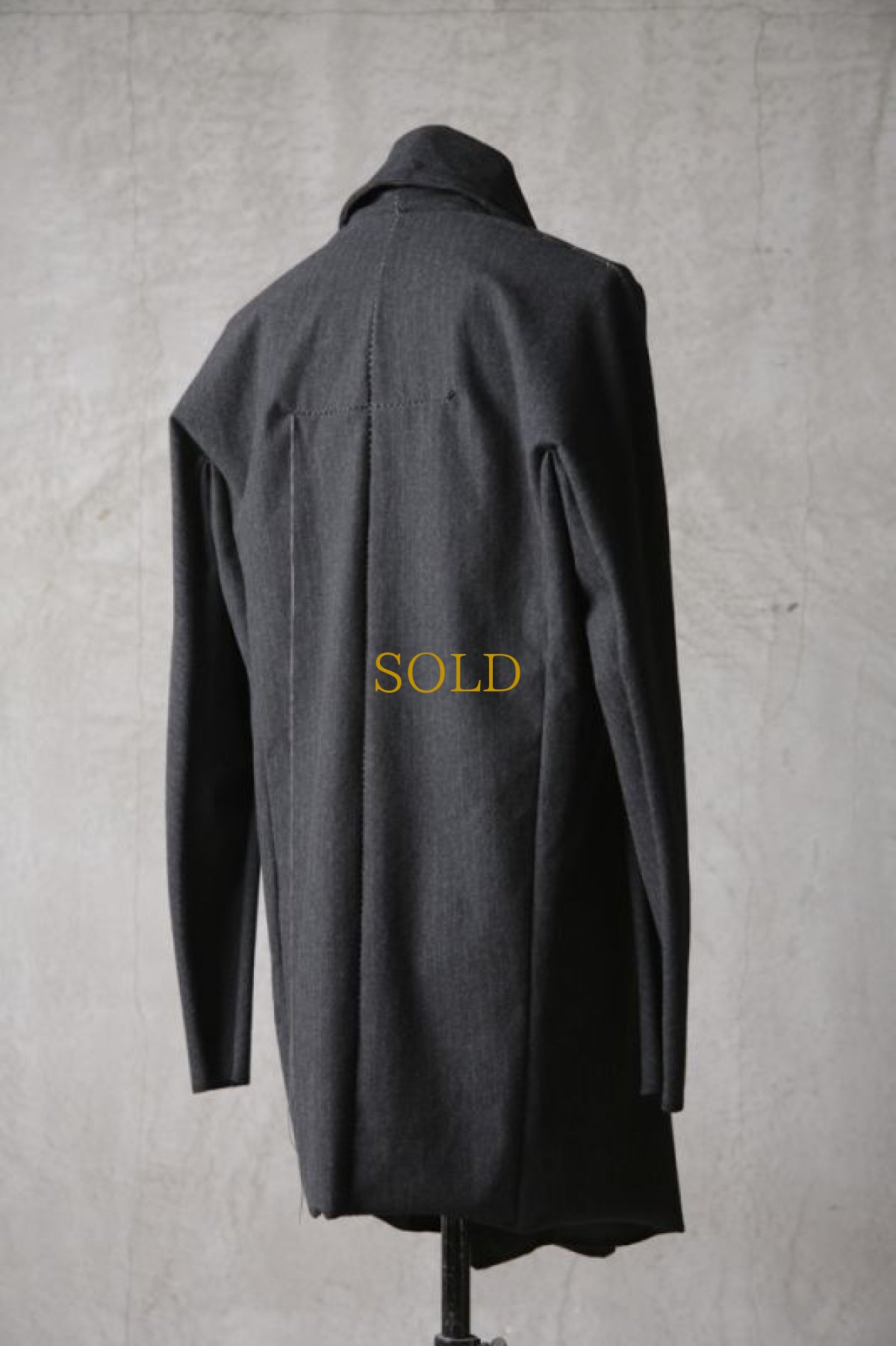 画像8: Wir Lineal / リネアル / KL011-W112 / Protean knit melton Inorganic DRESS CARDIECOAT / Bosch (8)