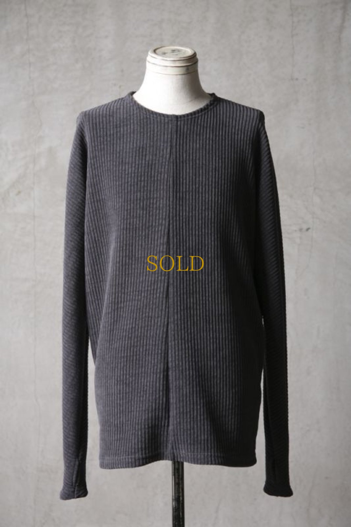 画像2: Wir Lineal / リネアル / KL012-W111 / MordiRoy knit Backcross Calm LONG SLEEVE / Kreuzigung (2)