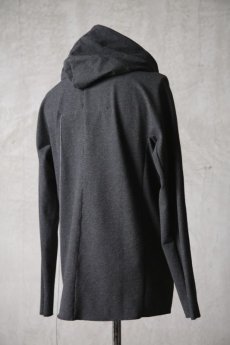 画像7: Wir Lineal / リネアル / KL011-W105 / Protean knit melton Inorganic DRESS ZIP HOODIE / Nicht mehr (7)