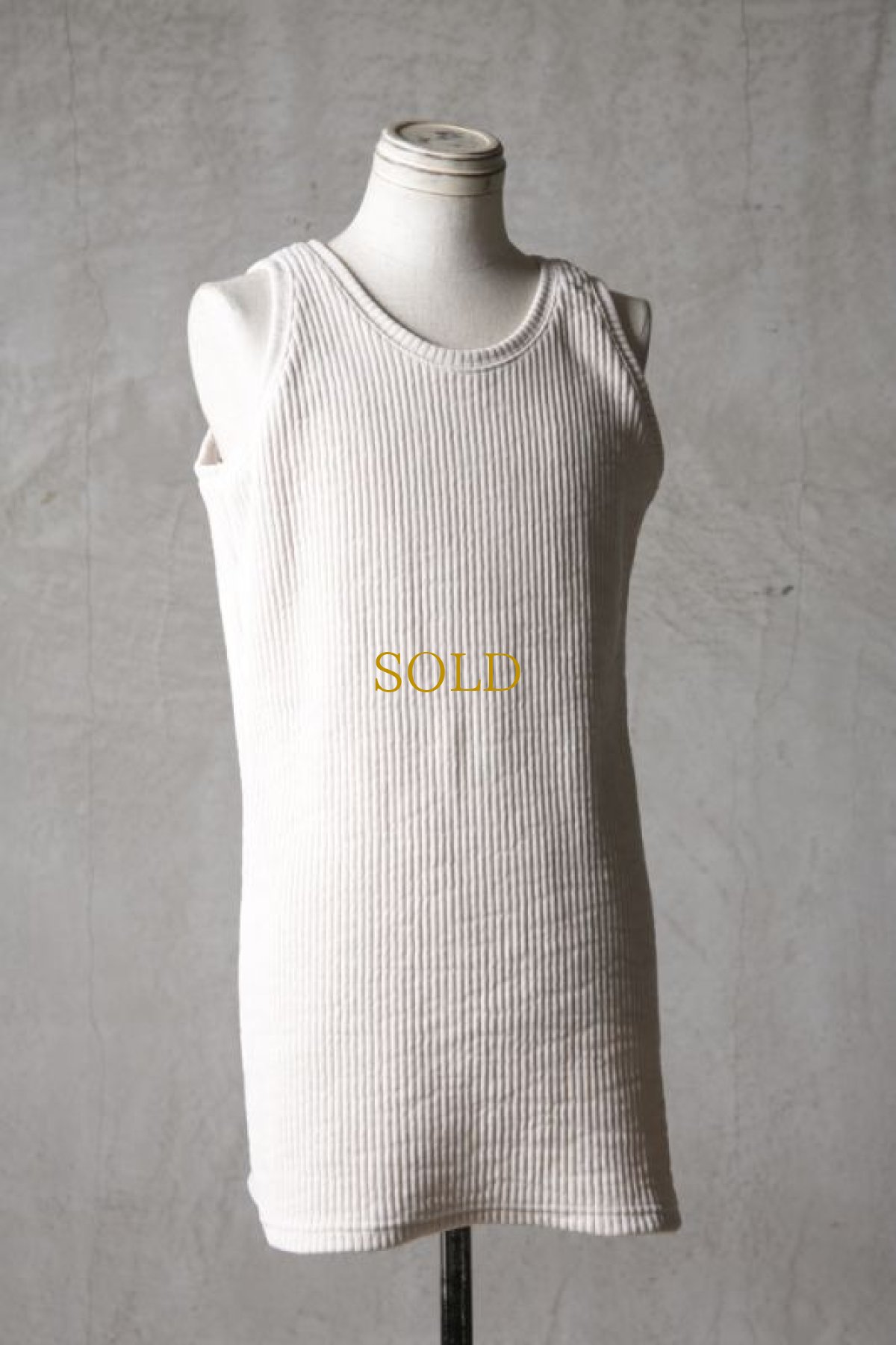 画像4: Wir Lineal / リネアル / 42L4210W107 / バッククロスフラットタンクトップ / Zikadenstimme (4)