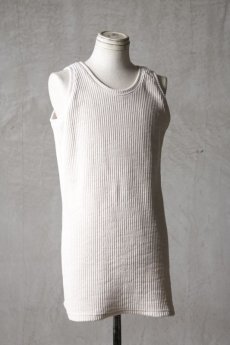 画像4: Wir Lineal / リネアル / KL012-W120 / MordiRoy knit Backcross Depth TANK TOP / Aufregung (4)