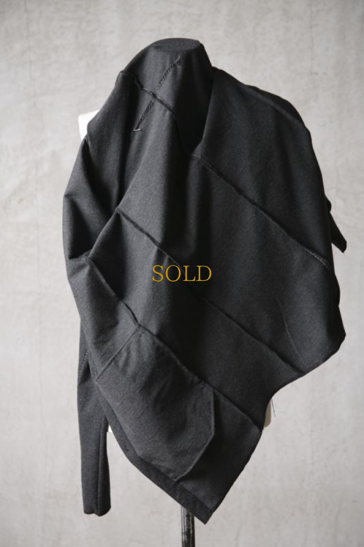 画像10: Wir Lineal / リネアル / KL011-W116 / Protean knit melton Inorganic DRESS CARDIE NC JACKET / Einsam (10)