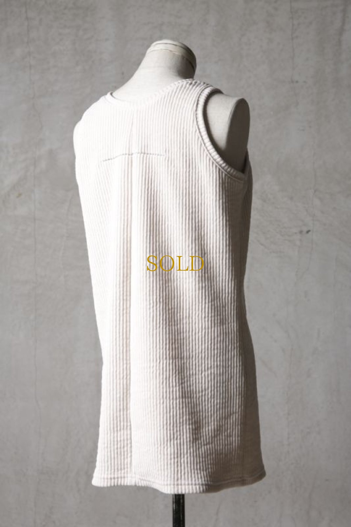 画像7: Wir Lineal / リネアル / 42L4210W107 / バッククロスフラットタンクトップ / Zikadenstimme (7)