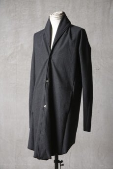 画像4: Wir Lineal / リネアル / KL011-W112 / Protean knit melton Inorganic DRESS CARDIECOAT / Bosch (4)