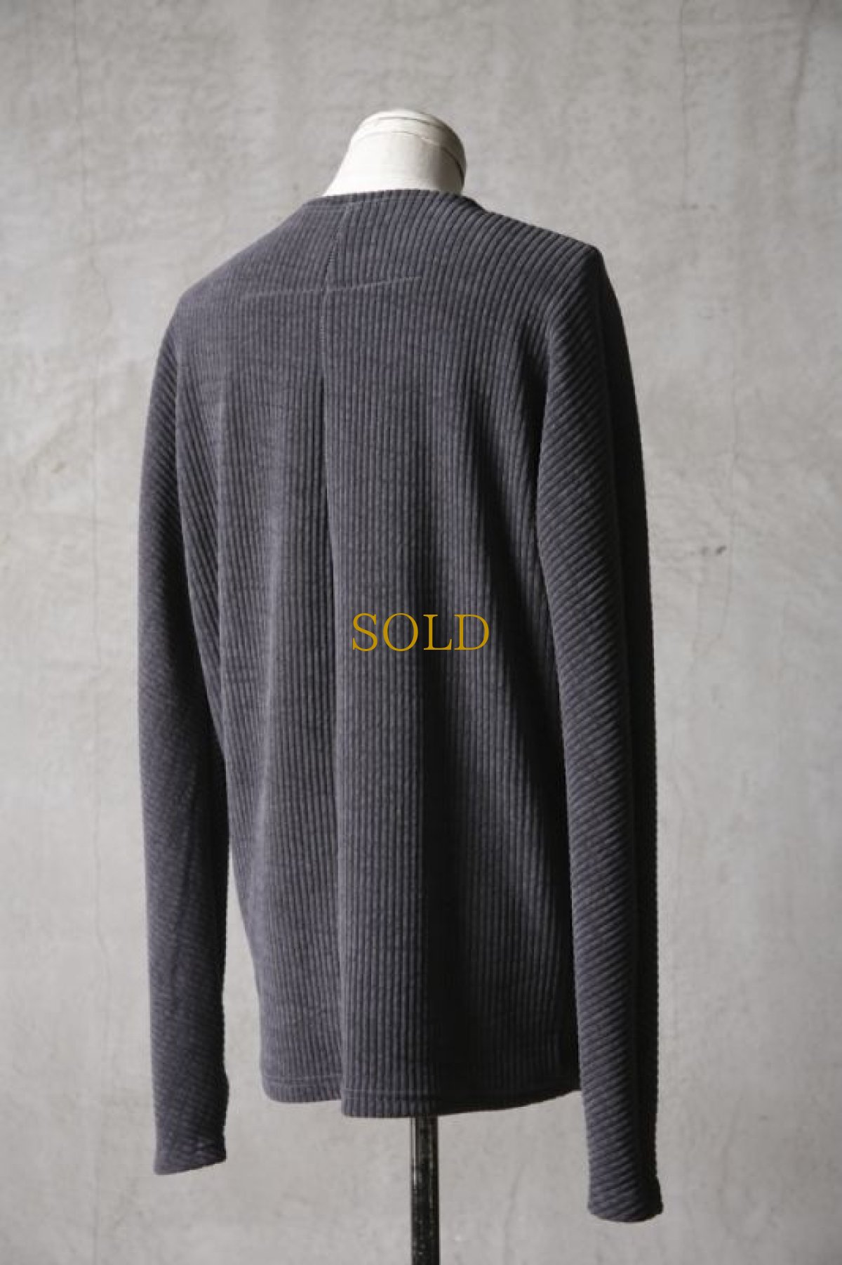 画像7: Wir Lineal / リネアル / KL012-W111 / MordiRoy knit Backcross Calm LONG SLEEVE / Kreuzigung (7)