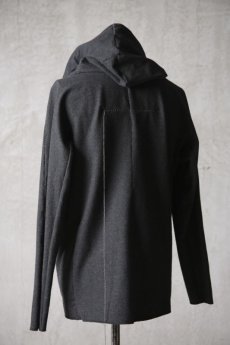 画像8: Wir Lineal / リネアル / KL011-W105 / Protean knit melton Inorganic DRESS ZIP HOODIE / Nicht mehr (8)