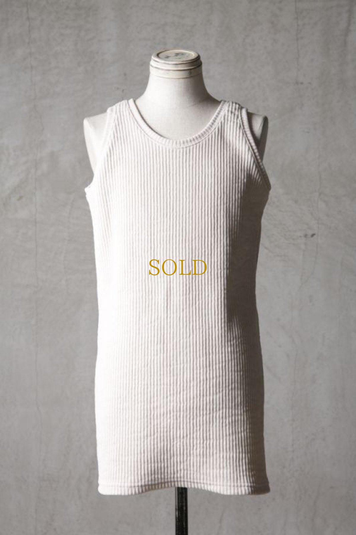 画像2: Wir Lineal / リネアル / 42L4210W107 / バッククロスフラットタンクトップ / Zikadenstimme (2)