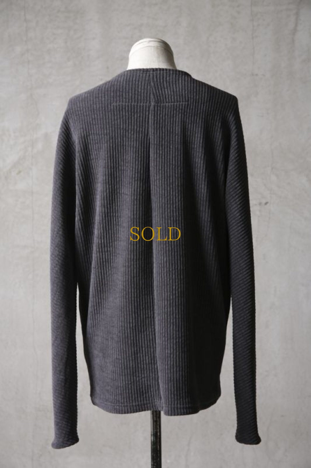 画像9: Wir Lineal / リネアル / KL012-W111 / MordiRoy knit Backcross Calm LONG SLEEVE / Kreuzigung (9)