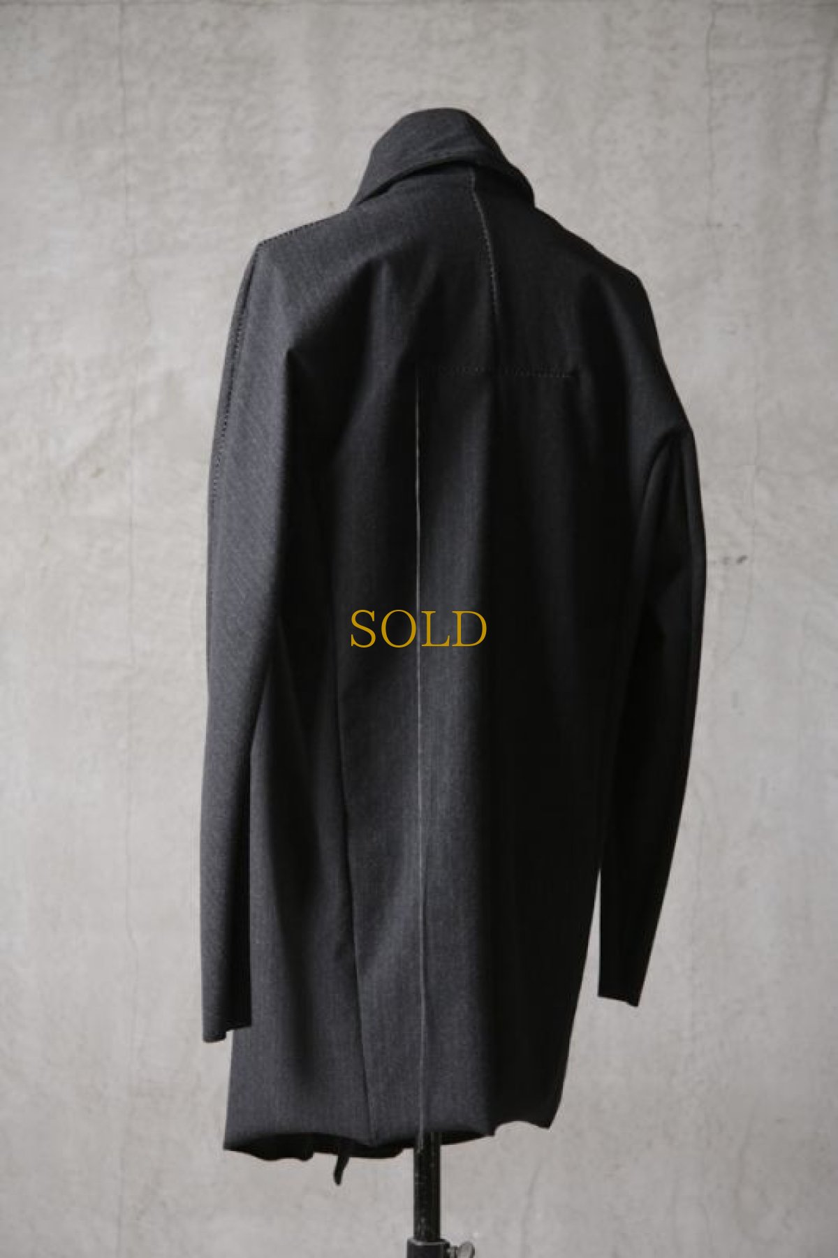 画像9: Wir Lineal / リネアル / KL011-W112 / Protean knit melton Inorganic DRESS CARDIECOAT / Bosch (9)