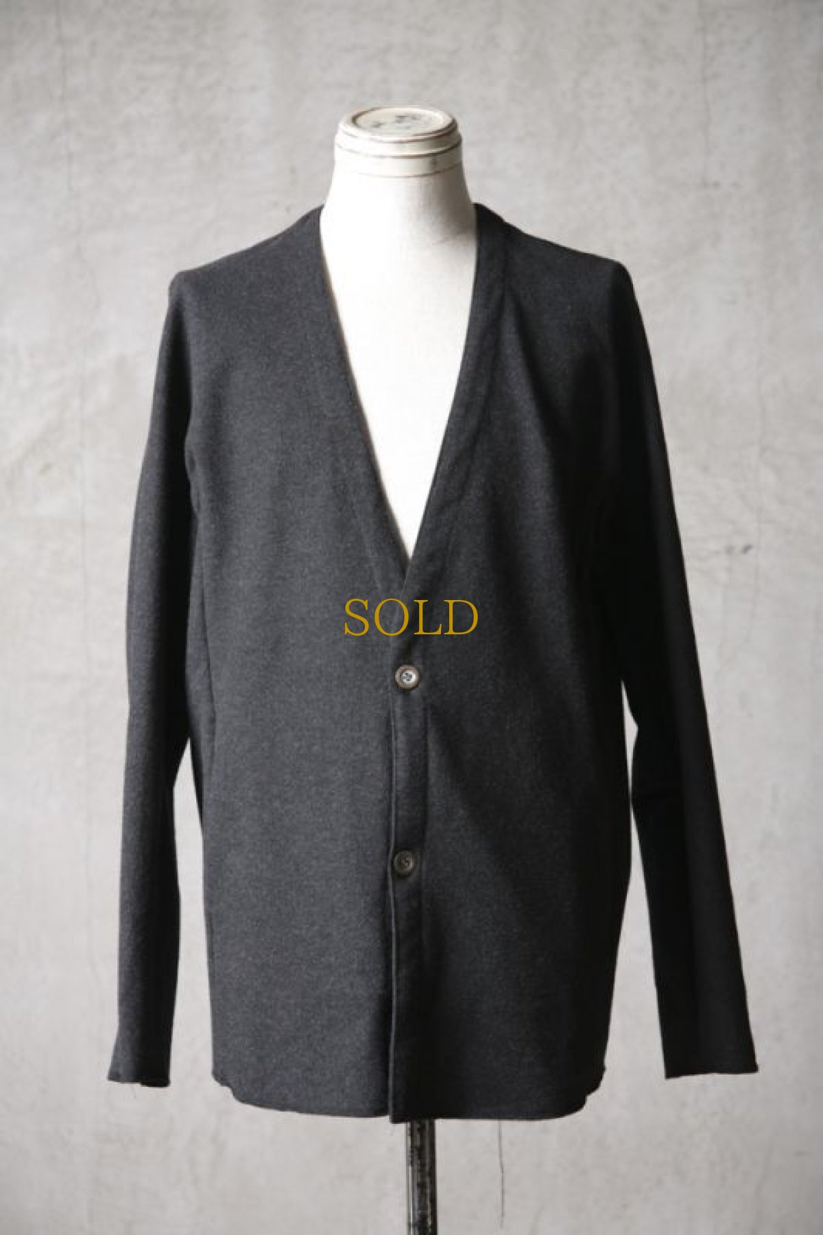 画像2: Wir Lineal / リネアル / KL011-W116 / Protean knit melton Inorganic DRESS CARDIE NC JACKET / Einsam (2)