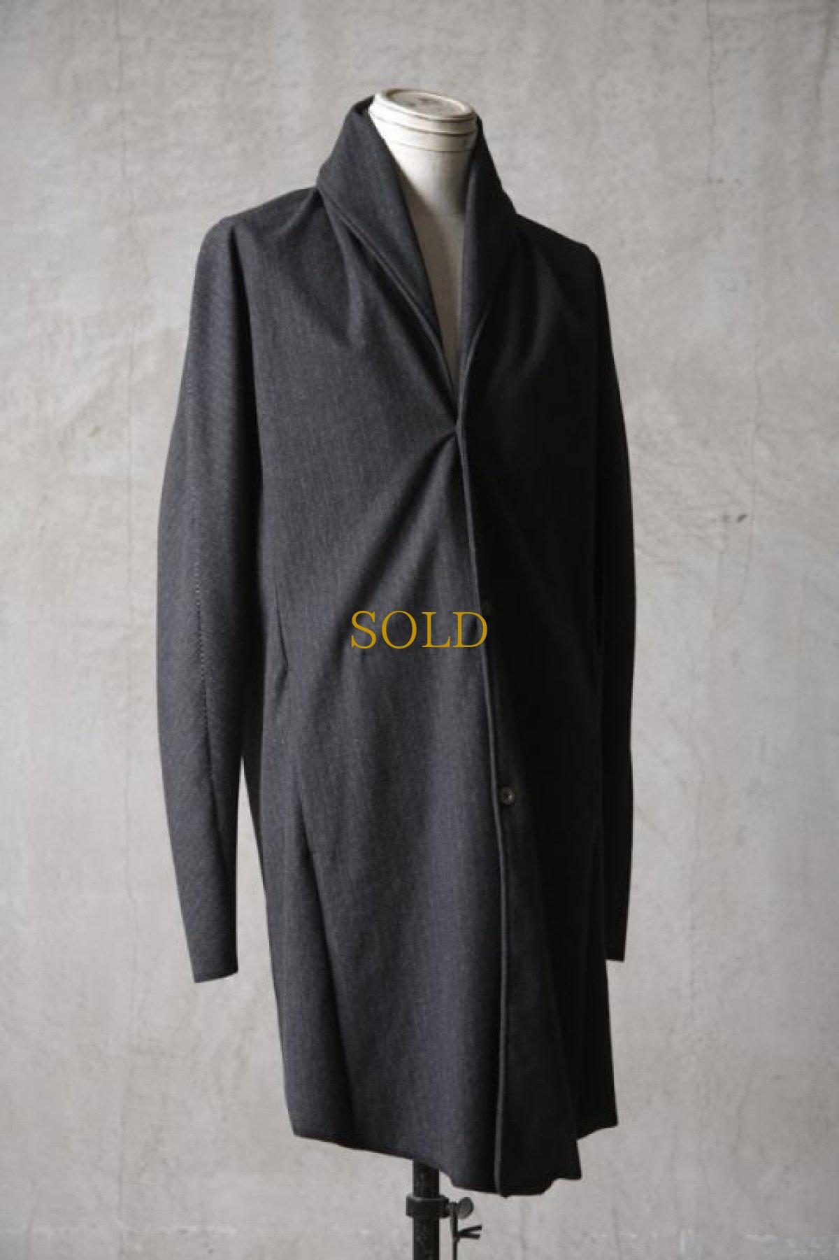 画像5: Wir Lineal / リネアル / KL011-W112 / Protean knit melton Inorganic DRESS CARDIECOAT / Bosch (5)
