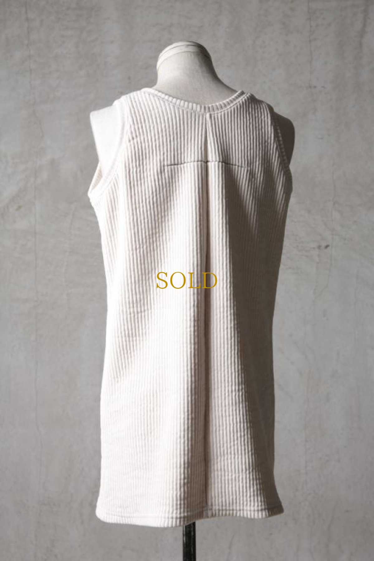 画像8: Wir Lineal / リネアル / 42L4210W107 / バッククロスフラットタンクトップ / Zikadenstimme (8)