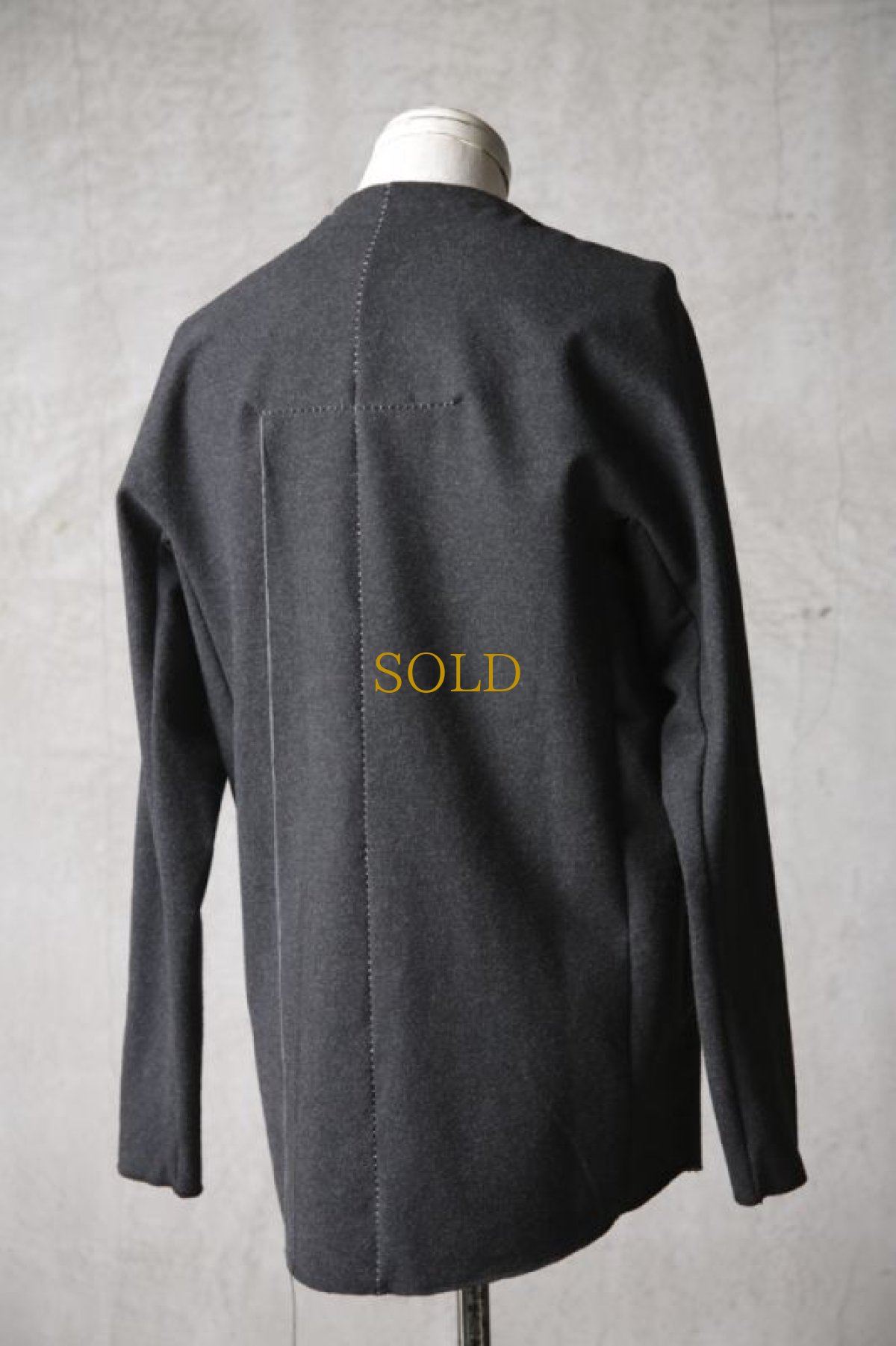 画像7: Wir Lineal / リネアル / KL011-W116 / Protean knit melton Inorganic DRESS CARDIE NC JACKET / Einsam (7)